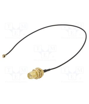 IPEX-SMA-200 Cable; 0.2m; IPEX female angled,SMA female; black WOH2KoMwy4kZSCWobveDbPV1-jZsmoglL3e1mjXnMqo
