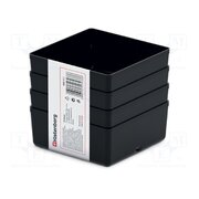 KBS1111-S411 Container: cuvette; black; 110x110mm; 4pcs; KBS1111; UNITE BOX SO-3QTeZqUPY2JeaRBlApGJUuxhSnqxULn5KA4W7nCs