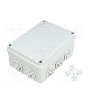 00822 Enclosure: junction box; X: 108mm; Y: 151mm; Z: 66mm; wall mount Vhn1UNBOHlzOloMiIbJ03ItWJdETLC6CIy57I2Kb0Ms