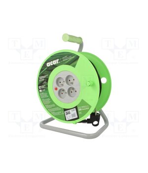 M02049 Extension lead; 3x1.5mm2; reel; Sockets: 4; PVC; black; 30m fLqI_oq-ngsSM4IgepbnzDrl00moskBxzNhu2tbnoc0