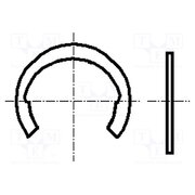 1292056 Circlip; spring steel; Shaft dia: 3mm; BN 831; Ring: external rqfppyh1NNfpApZMWykP_LZrvJCrJXdtr3ohJzS1eBE