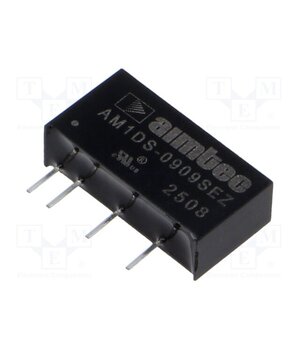 AM1DS-0909SEZ Converter: DC/DC; 1W; Uin: 8.1÷9.9VDC; Uout: 9VDC; Iout: 112mA; SIP7 YFriCNB6XY7ITLHNOh8gZdceEnvoWauvbGTzAifqNPw
