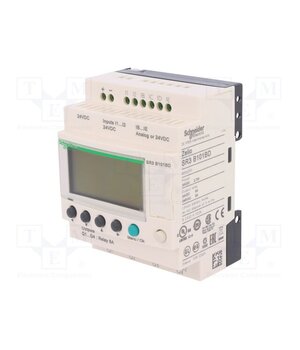 SR3B101BD Programmable relay; IN: 6; Analog in: 4; OUT: 4; Zelio Logic; IP20 GeWoLc3bUt78aoiSNOEqc1_8zjzK1Ca50y3g8aupplk