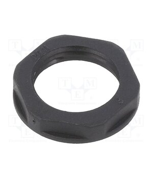 166-50143 Nut; PG11; polyamide 66; black; Thread: PG; -50÷135°C hYEvAsBPmaZpv3Pp4bJpKoGKM6CYzJ4ktV1fzHafJK4