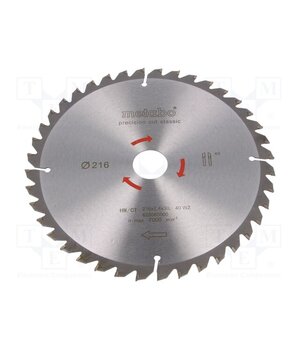 628060000 Circular saw; Ø: 216mm; Teeth: 40; Disc thick: 2.4mm; HW/CT; 30mm ko_wqduuKHBM6XS1Kq_eM6K9F8w6DvUsgQ5TCqTxNJQ