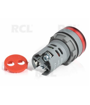 LED paneļa indikators AC 60–500 V, Ø22 mm LED sarkans, AD16-22DSV

 ATMVR01+1.jpg