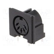504B Connector: DIN; socket; female; PIN: 5; 180°; angled 90°; THT vYISnRzdVhULnqSm9uZb1SZWFCGM9tARlNWzZtPpOWE