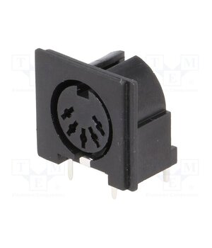 504B Connector: DIN; socket; female; PIN: 5; 180°; angled 90°; THT vYISnRzdVhULnqSm9uZb1SZWFCGM9tARlNWzZtPpOWE