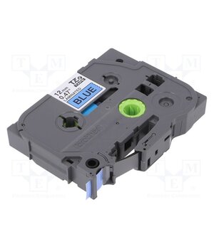 TZE-531 Tape; 12mm; 8m; blue; Character colour: black; laminated,glued 4bTCoS2N_W6U506rg2FEWXzh98jLf1Otx1Y_yN5IlSw