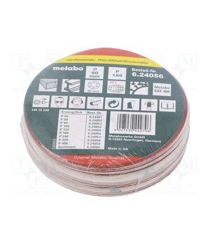 624056000 Sanding plate; Granularity: 180; Mounting: bur; wood,metal; Ø80mm qxCxHxzIGyVAlBkoFkE9YVzOG8R7vP1oMUoWlzTgT5Y