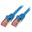 CQ2026S Patch cord; RJ45 plug,both sides; S/FTP; 6; stranded; Cu; 0.5m gD64YOL0wj9xMNiNMYWxb8zqJZ9V2GKevYsf0LID1M4