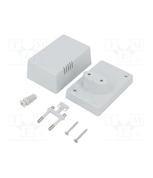 Z10AJ ABS Enclosure: for power supplies; X: 54mm; Y: 81mm; Z: 46mm; ABS; grey XmwUedDxNLFKVKVLB6RDPmIK3iS3pUR9ThlvVxKpgWw
