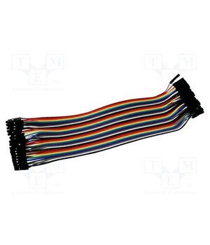 CAB F-F(40-17-RAINBOW) Connection cable; mix colours; 40pcs; 170mm; ribbon NeC-vwehF2t9yVoxJ5UMT5BrMGD6TRqIl1dh8FHvtpw