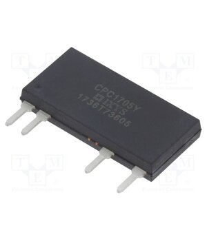 CPC1705Y Relay: solid state; 3250mA; max.60VDC; THT; SOP4; OptoMOS; 0.09Ω nzXj73MqTu84YxbWcQZ7nA0n0DguwsCnMjwID4eCCZk