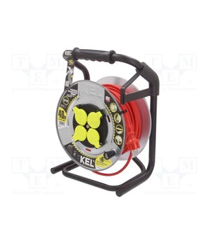 W-99270 Extension lead; H05RR-F; 3G1.5mm2; 40m; rubber; red; Sockets no: 4 j45-VI7VeI72KV8vequPk65fbmuiLC1DJfwUX4tb3f0