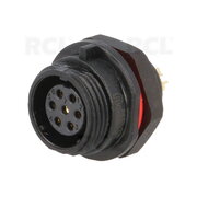 CONNECTOR WEIPU SP1312/S7, 7pin socket for housing, 5A 125V, IP68