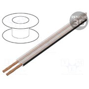 PKT0014AC Wire: loudspeaker cable; TLYp; 2x0.5mm2; stranded; Cu; transparent MjkxAjSHabIAO0_gWyWjlHie8iEPWTxnJbsKXHOanD0