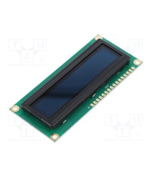 REC001602ARPP5N00100 Display: OLED; alphanumeric; 16x2; Dim: 80x36x10mm; red; PIN: 16 asaF08fDfA3k8BmIZoOMk836n4EsH4jp94KiY62hPxo