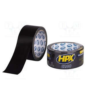 CB5010 Tape: duct; W: 48mm; L: 10m; Thk: 0.3mm; black; natural caoutchouc 7QVaEF7Fk28SqYsZlLRfxCLZeHdIM0YtLsaBxfdLoGE