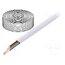 TEL-0034-100/WH Wire: telecommunication cable; flat; 6x28AWG; stranded; white ClfP5PilpvJ5IPVR8RIarEtJtCzA9tN4qWRxJj4EvEs