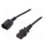 AK-440201-012-S Cable; IEC C13 female,IEC C14 male; 1.2m; black; 10A; 250V kJI8Fj1LVtBEOOuaNGibN-kM9GVmuMWGSsofxmajmG4