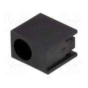 LED-301 LED housing; 3mm; polyamide; angular; black; UL94V-2; H: 7.4mm lIri5SvoiDlbX8xPodT2ONc3oxt2XJy4HYGUBbgR4E8