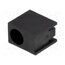 LED-301 LED housing; 3mm; polyamide; angular; black; UL94V-2; H: 7.4mm lIri5SvoiDlbX8xPodT2ONc3oxt2XJy4HYGUBbgR4E8