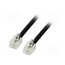 50318 Cable: telephone; RJ11 plug,both sides; 6m; black; Insulation: PVC JvaW16ZW8zqFxlYUqKps6oRWA4fAQok3qkBCBlotnGg