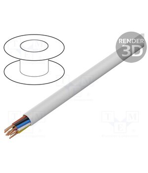 LA0054 Wire; BiTprotect,YTDY; 10x0.5mm; round; wire; Cu; PVC; white wpSGCWhabGxYhl5oboABaFHRslPtTYocx9HHEX3Jd2E
