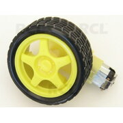 Gumijots ritenis ar motoru un pārnesumkārbu 1:48, 3...7V DC

 ABRV001.jpg