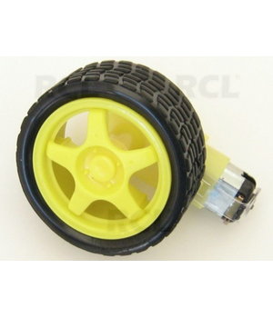 Gumijots ritenis ar motoru un pārnesumkārbu 1:48, 3...7V DC

 ABRV001.jpg