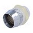 LC-10 LED holder; 10mm; chromium; ABS; concave; L2: 13mm Cj-MRgd25vcp0WSQiW_w3KII3eoKWIX-q9OWtyOkhAs