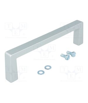 268.03 Holder; aluminium; grey; H: 40mm; L: 146.5mm; W: 12.2mm; handle ebS9TOhokiPrAPsUKs0j_VsRrFEB3x55YfcyY2S4kd4