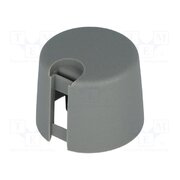 A1020648 Knob; with pointer; plastic; Øshaft: 6mm; Ø20x16mm; grey; push-in 68AuHPpeOPTyBGPBdJJO3pzctFrdtajBKppay_wJBEs