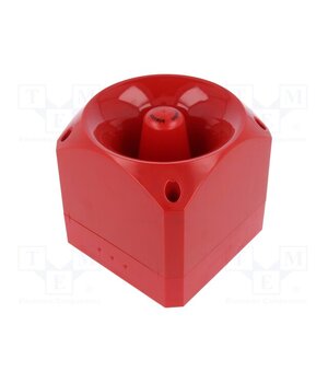 PNS-0001 Signaller: sound; siren; 10÷60VDC; 105dB; Nexus 105; IP66; red; ABS j4vVqnWaQGSBMi4KzT8yf4UCAnLevd6bh_4mrrY2oFc