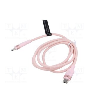 TRDPF Cable; USB 2.0; USB C plug,both sides; nickel plated; 1m; pink DmRCfRbB-b5AXfTaxhK7rLekXYabDmwEA47rW9j5g6E