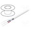 TSK1038 WHITE Wire: DMX; 2x0.35mm2; stranded; 110Ω; -15÷70°C; Colour: white; 100m w8a7TLGwYtjolrWpzV5-dfg4jyD2jpq9xBh-slYqU_Y