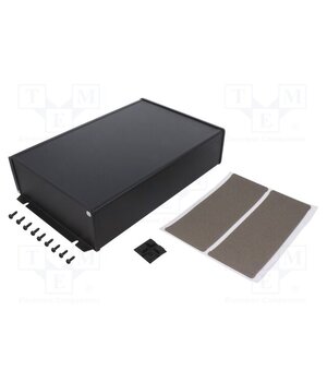 1457U2802EBK Enclosure: shielding; X: 191mm; Y: 280mm; Z: 68mm; aluminium; black JpM25VCHq_w1p1aggqXlprj3fYoyObPFTY9lDAv1MFE