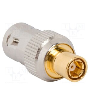 242185 Adapter; BNC female,SMB male; Insulation: PTFE; 50Ω; brass; 4GHz kXRAsVlldVFZY8CLRs_3-C7Y7S7UdKbB0DjvlCZ7GBQ