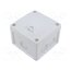 40440001 Enclosure: junction box; X: 102mm; Y: 102mm; Z: 70mm; polycarbonate TaHj-o5AREVLBwpqQpPHRzDQbsXmRVNfLgcdn6Awknk