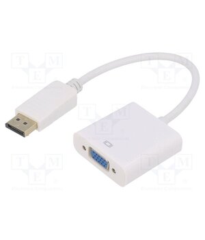A-DPM-VGAF-02-W Converter; D-Sub 15pin HD socket,DisplayPort plug; 0.15m; white OONpoZ_Y4aGQnZ53hHfOPQCkNUWn2QWI8X8bKqFfTEE
