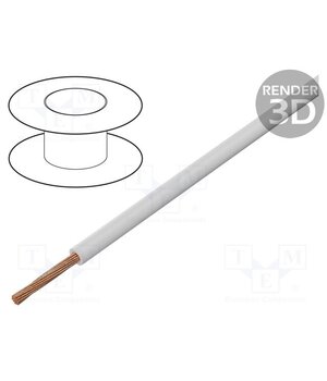 FLRY-A0.50-WH/1 Wire; FLRY-A; 1x0.5mm2; stranded; Cu; PVC; white; 60V; Class: 5 EOeleSHd9pWFMfGekwODS8_IkIHZeuB3GWMu2LqkorY