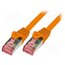 CQ2028S Patch cord; RJ45 plug,both sides; S/FTP; 6; stranded; Cu; 0.5m jcnOyx9b2rbmiciTamM3GA4xJ6mAYSmeF7hovG788Ng