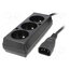 5907570028838 Cable; 3x1mm2; CEE 7/5 (E) socket,IEC C14 male; PVC; 0.3m; black RioGrt1I-JQVPyDZWRig6TYKhaaeoLn7f0o9azGsPIs