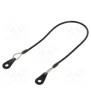 GN 111.2-150-C-SW Retaining cable; with 2 mounting tabs; Plating: PVC; 150mm lFwtPbUCqfPWUqv6o_I0SP9d0CvEbVStC6jncjJb1TY