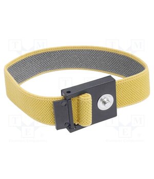 9-341-1 Wristband; ESD; 220mm; yellow; 100kΩ÷10MΩ; press stud male 4mm EP-s4qUtSz8XlvUpI1yqmcOM0l8b4q4klcUG54EEoNs