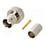 J01001A0073 Connector: BNC; plug; female; straight; 50Ω; crimped; for cable JeFk4L6dRmKYFRhDqDjUfcIsVJoI419gXDXAUs_tHQM