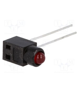 0035.1350 LED; in housing; 3mm; No.of diodes: 1; red; 30mA; Lens: red; 60°; 3VDC R6pt0FJei2BsuqVR8WVpDrt31zG1lYYVV6W6SPBj9wg