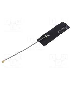 ATIFLTE-5717-80 Antenna; 4G,LTE; 2dBi; linear; with adhesive pad; 56.59x16.53mm ms0BhzZfn1fBolVCJgg2vXvruYWBK2KxZn6TRZjwwkE