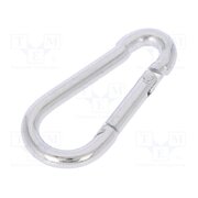 KSO.4.40 Carabiner; steel; for rope; L: 40mm; zinc; 4mm X0diptFvFib7rBzgrzC_ulkI3oTu6SAKFLB_x4IQCdU
